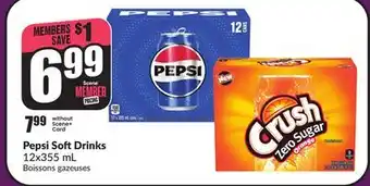 Chalo FreshCo Pepsi Soft Drinks 12x355 mL offer