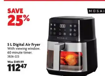 Home Hardware 5 L Digital Air Fryer offer