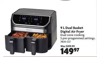 Home Hardware 9 L Dual Basket Digital Air Fryer offer