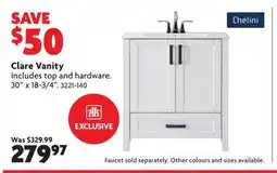 Home Hardware Clare Vanity offer