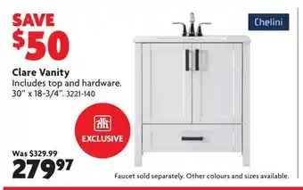 Home Hardware Clare Vanity offer