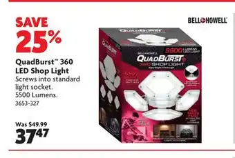 Home Hardware QuadBurst 360 LED Shop Light offer