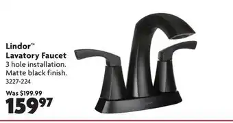 Home Hardware Lindor Lavatory Faucet offer