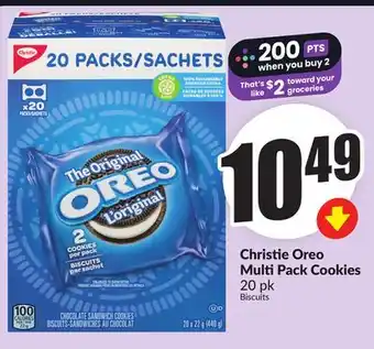 Chalo FreshCo Christie Oreo Multi Pack Cookies offer