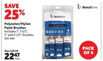 Home Hardware BEAUTITONE Polyester/Nylon Paint Brushes offer