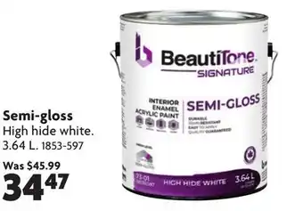 Home Hardware Interior Acrylic Latex Semi-Gloss Paint offer