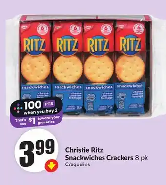 Chalo FreshCo Christie Ritz Snackwiches Crackers, 8 pk offer