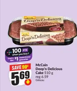 Chalo FreshCo McCain Deep'n Delicious Cake 510 g offer