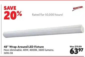 Home Hardware 48 Wrap Around LED Fixture offer