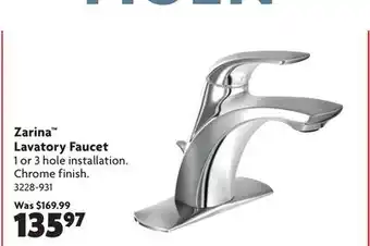 Home Hardware Zarina Lavatory Faucet offer