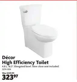 Home Hardware Decor High Efficiency Toilet offer