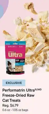 Petvalu Performatrin Ultra /MD Freeze-Dried Raw Cat Treats offer