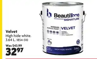 Home Hardware Interior Acrylic Paint Velvet offer