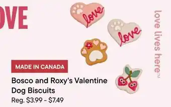 Petvalu Bosco and Roxy's Valentine Dog Biscuits offer