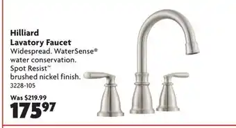 Home Hardware Hilliard Lavatory Faucet offer