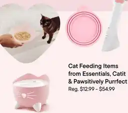 Petvalu Cat Feeding Items from Essentials, Catit & Pawsitively Purrfect offer