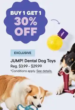 Petvalu Jump! Dental Dog toys offer