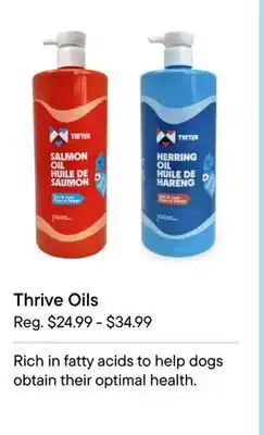 Petvalu Thrive Oils offer