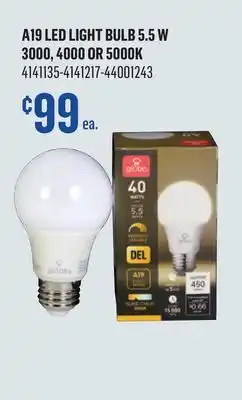 Canac A19 Warm White LED Light Bulb 5.5 W offer