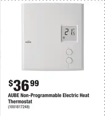 Home Depot AUBE Non-Programmable Electric Heat Thermostat offer