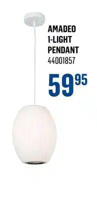 Canac Amadeo 1-Light Pendant offer