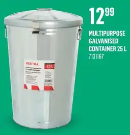 Canac Multipurpose Galvanised Container 25 L offer