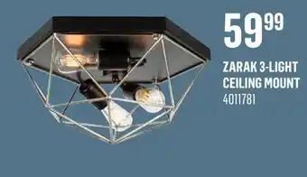 Canac Zarak 3-Light Ceiling Mount offer