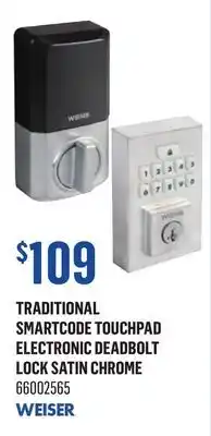 Canac Traditional Smartcode Touchpad Electronic Deadbolt Lock offer