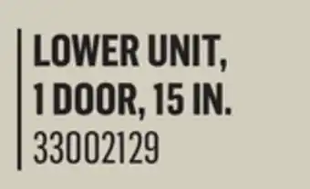 Canac lower unit, 1 door, 15 in offer