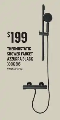 Canac Thermostatic Shower Faucet Azzurra Black offer