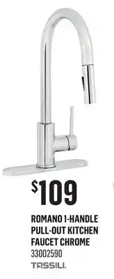 Canac Romano 1-Handle Pull-Out Kitchen Faucet Chrome offer