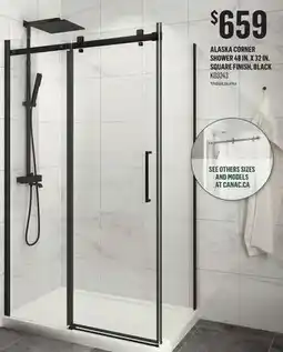 Canac Alaska Corner Shower 48 in. x 32 in. Square Finish offer