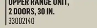 Canac upper range unit, 2 doors, 30 in offer
