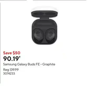 Staples Samsung Galaxy Buds FE - Graphite offer