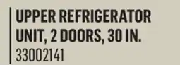 Canac upper refrigerator unit, 2 doors, 30 in offer