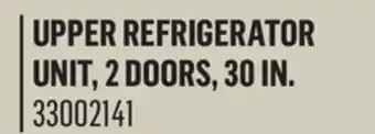 Canac upper refrigerator unit, 2 doors, 30 in offer