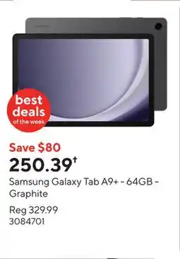 Staples Samsung Galaxy Tab A9+ - 64GB - Graphite offer