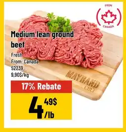 Mayrand Medium lean ground beef offer