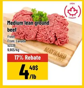 Mayrand Medium lean ground beef offer