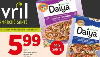 Avril pizza sans gluten ou pain plat offer