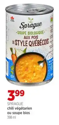 Avril Chili végétarien ou soupe bios offer