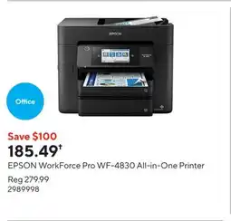 Staples EPSON WorkForce Pro WF-4830 All-in-One Printer offer