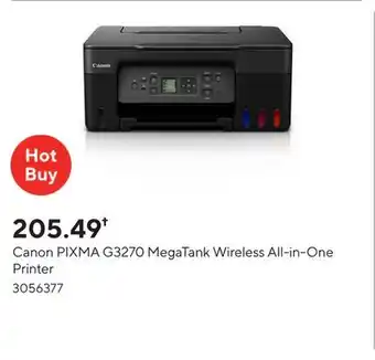 Staples Canon PIXMA G3270 MegaTank Wireless All-in-One Printer offer