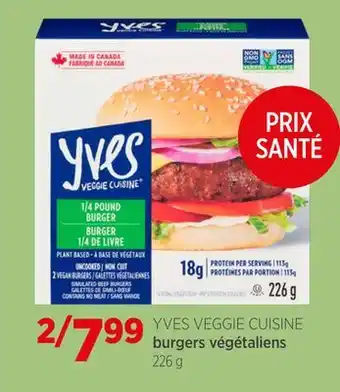 Avril burgers végétaliens offer