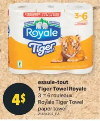 L'Intermarché essuie-tout Tiger Towel Royale offer