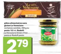 L'Intermarché PÂTES ALIMENTAIRES SANS GLUTEN LE VENEZIANE CERTAINES VARIÉTÉS, 250 G OU PESTO 180 ML RODOL offer