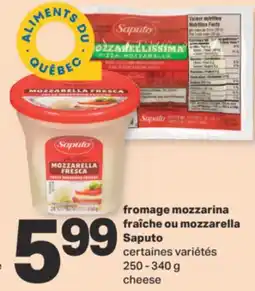 L'Intermarché fromage mozzarina fraîche ou mozzarella Saputo offer