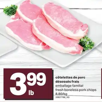 L'Intermarché côtelettes de porc désossés frais offer