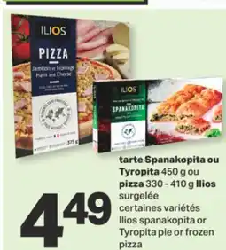 L'Intermarché tarte Spanakopita ou Tyropita 450 g ou pizza 330 - 410 g Ilios offer