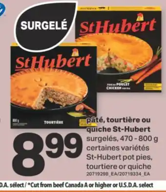 L'Intermarché St - Hubert pâté, tourtiere ou quiches offer